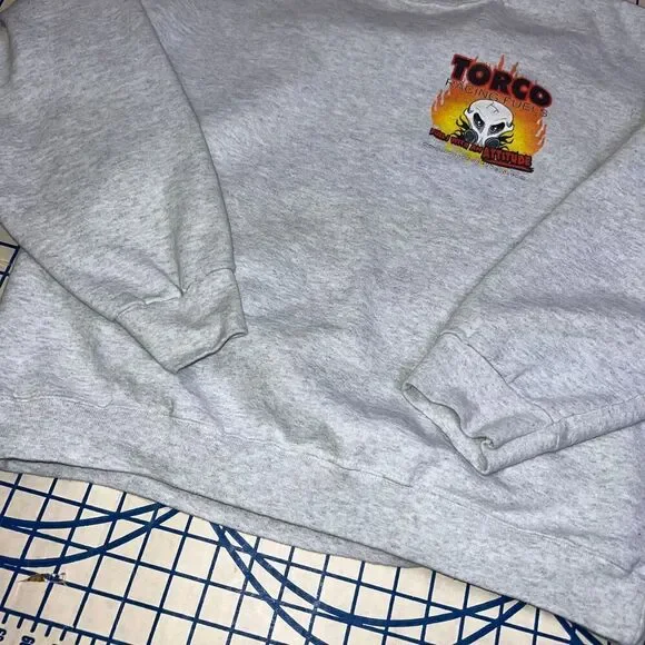 2006 Torco Racing Sweatshirt Sz XL Grey Double Sided Grpahic Pullobver Crewneck - Picture 5 of 10